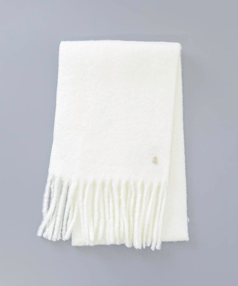 AURORA LANVIN en Bleu ランバン オン ブルー ふわふわ無地マフラー 