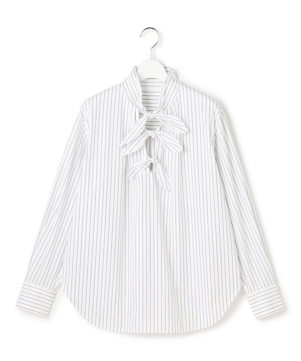 23区 【GOLD LABEL】コットンニドム リボンデザイン ブラウス 