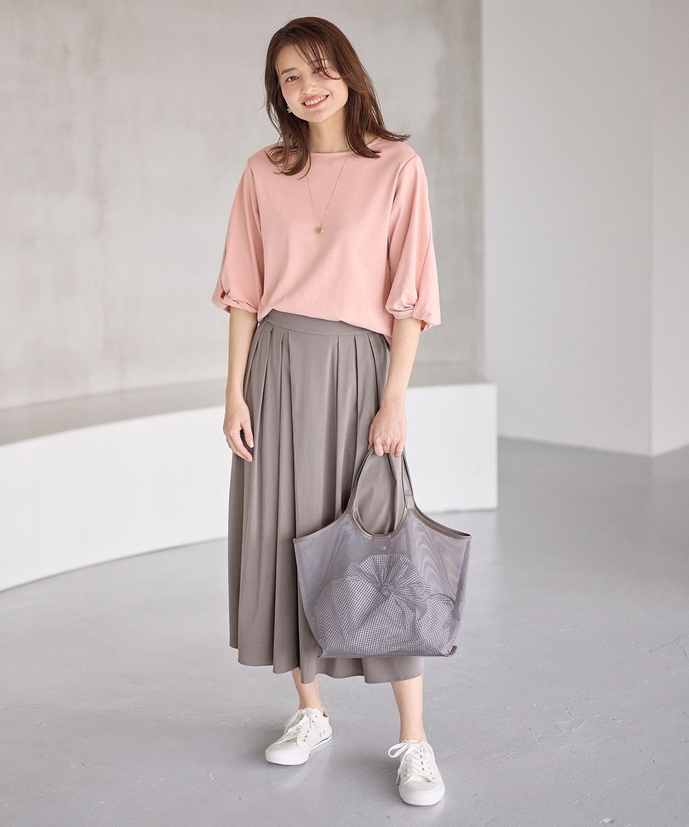 ANY L 【洗濯機可能/接触冷感/UVケア/イージーケア/ウエストゴム】清涼リラックススカーチョ 