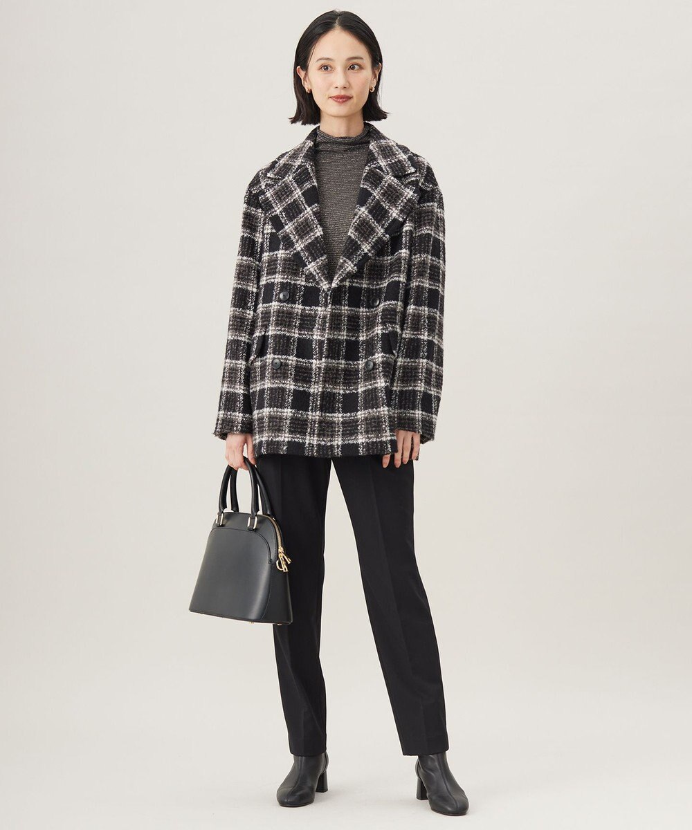 自由区 S BALLIループミルドチェック コート 