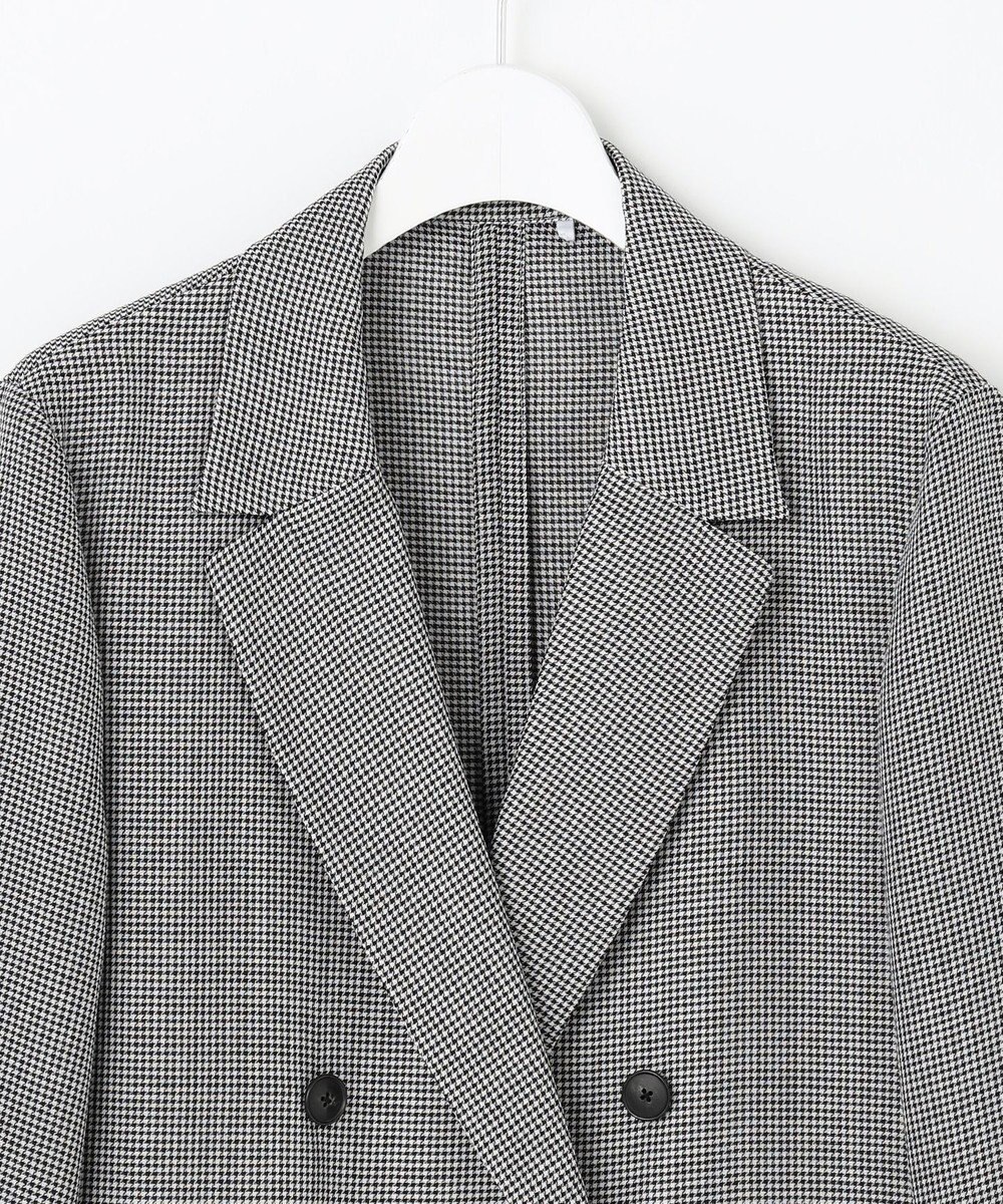 自由区 L 【洗える】ビエラチェックテーラード ジャケット 