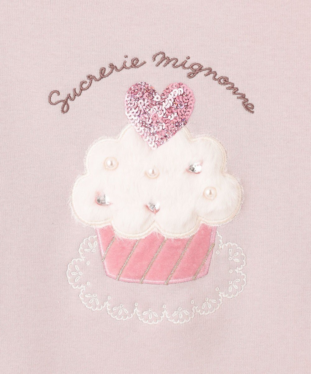 ANY KIDS 裏シャギー アップリケ トレーナー 