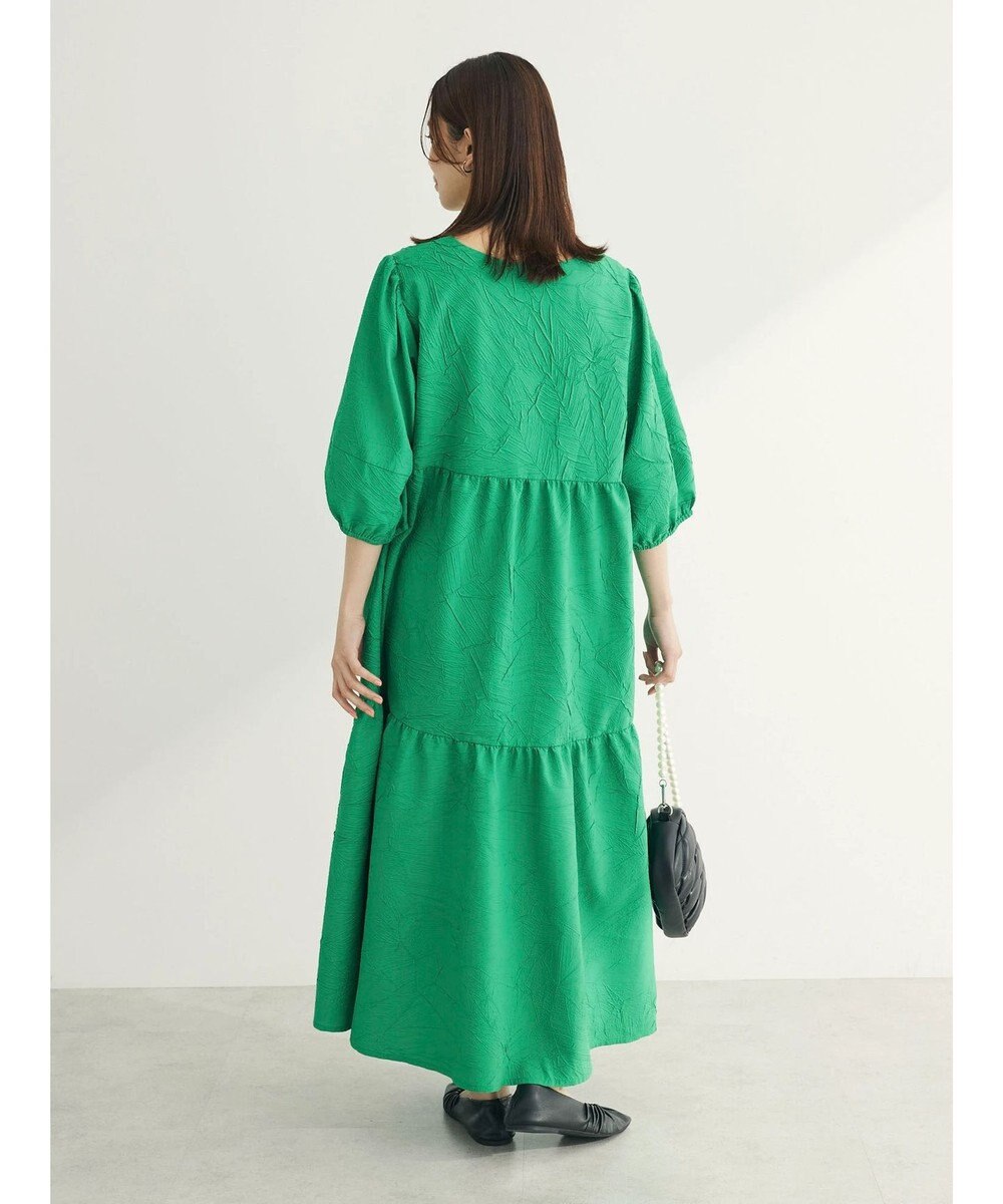 Green Parks ■ＥＳＣＡＲ　エンボスティアードワンピース 