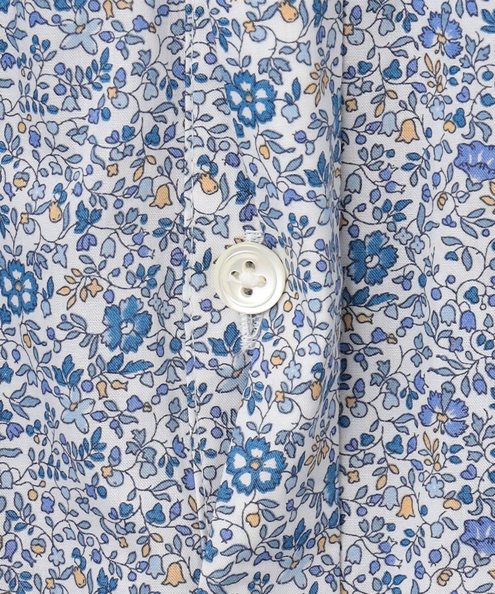 J.PRESS LADIES 【洗える】 LIBERTY Honeydew/Kate&Mil フリルネック ブラウス 