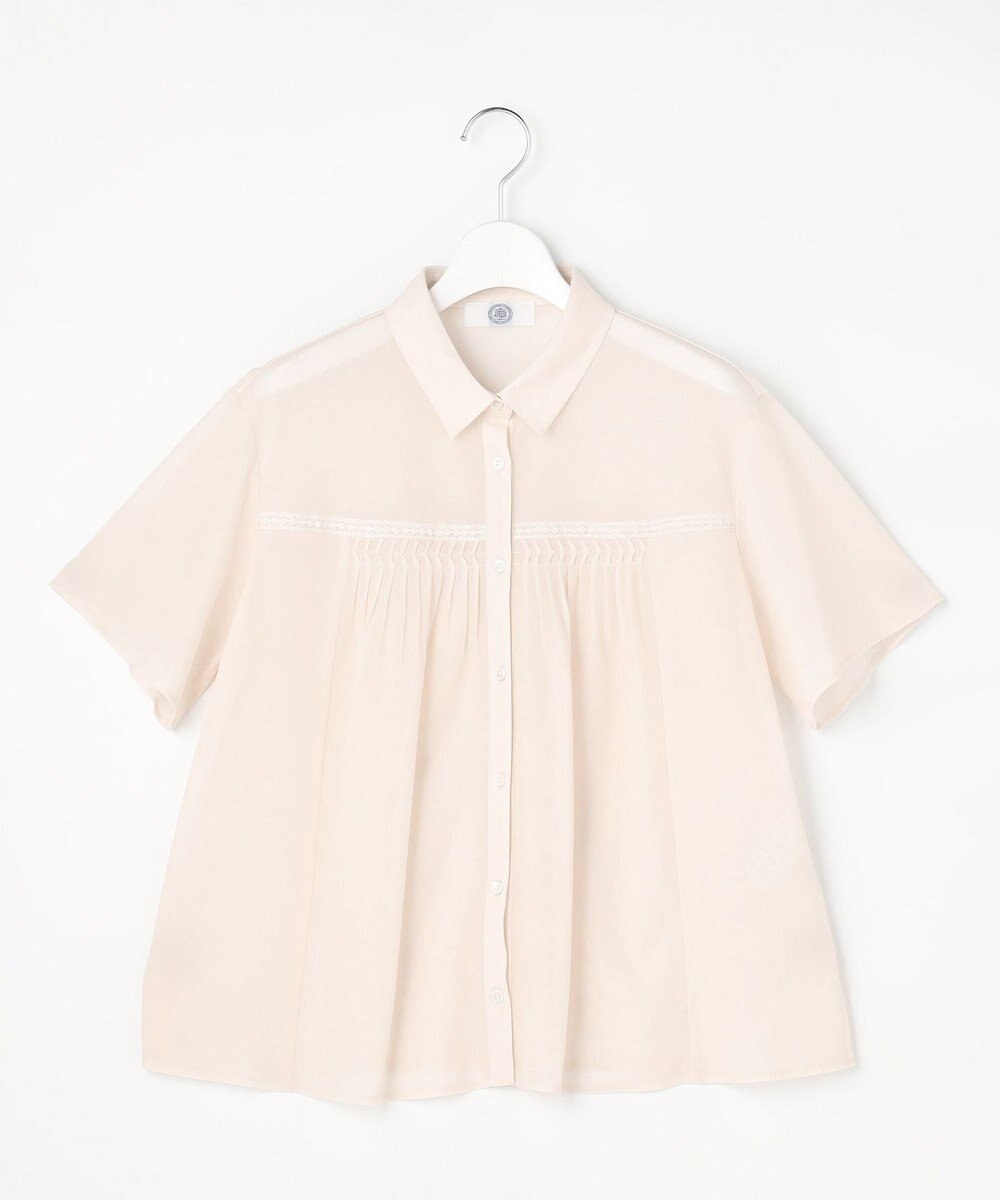 J.PRESS LADIES S シアードライトリコット シャツライク カットソー 