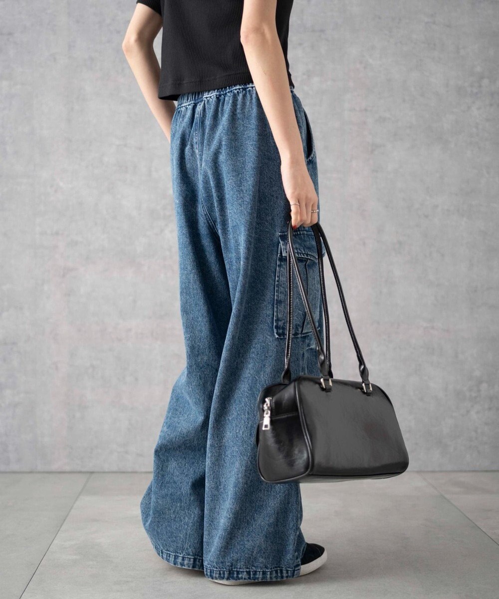 WEGO デニムパラシュートカーゴパンツ 