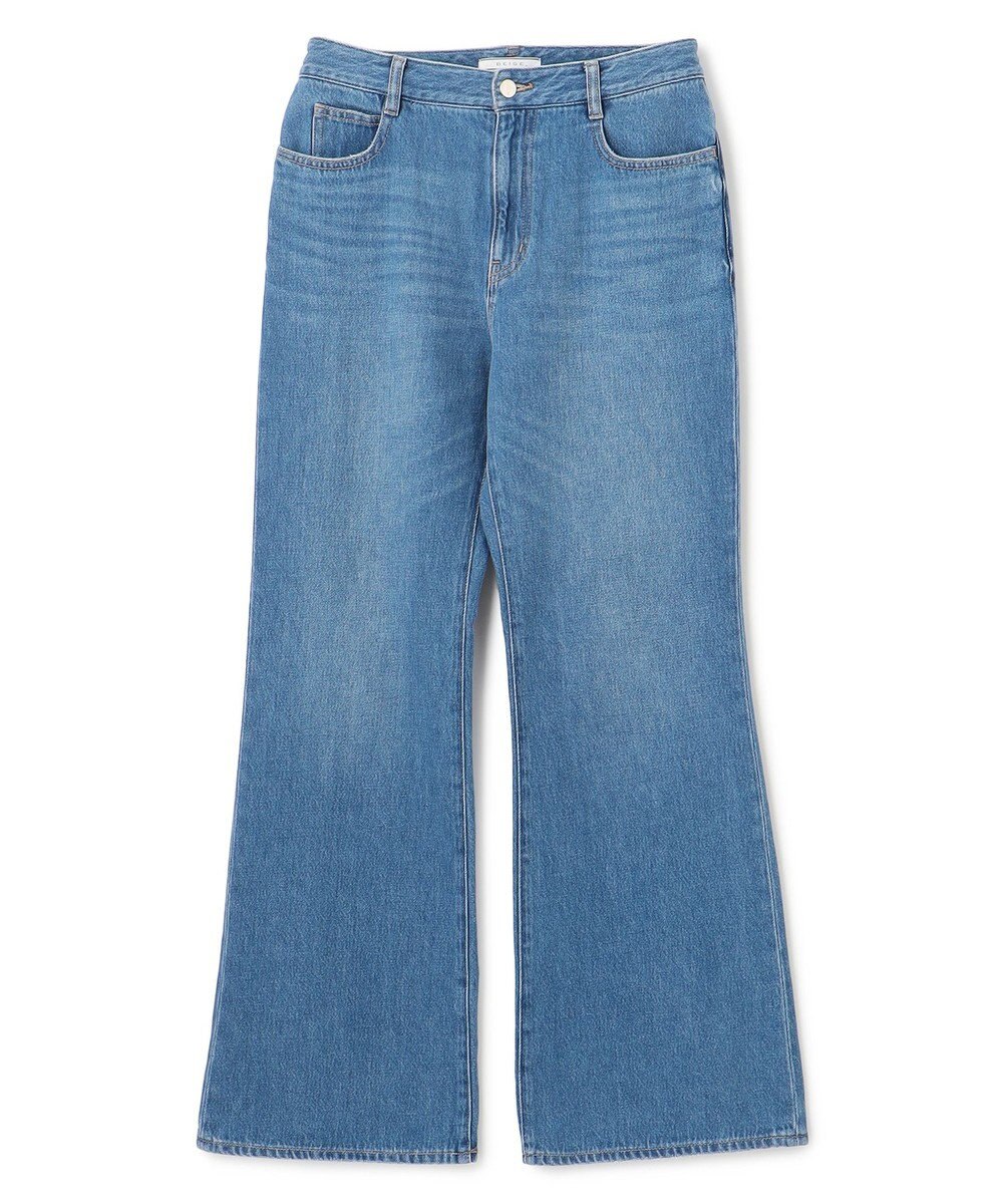 BEIGE， 【洗える・Oggi 11月号掲載】NAVIGLIO / フレアシルエットデニムパンツ 