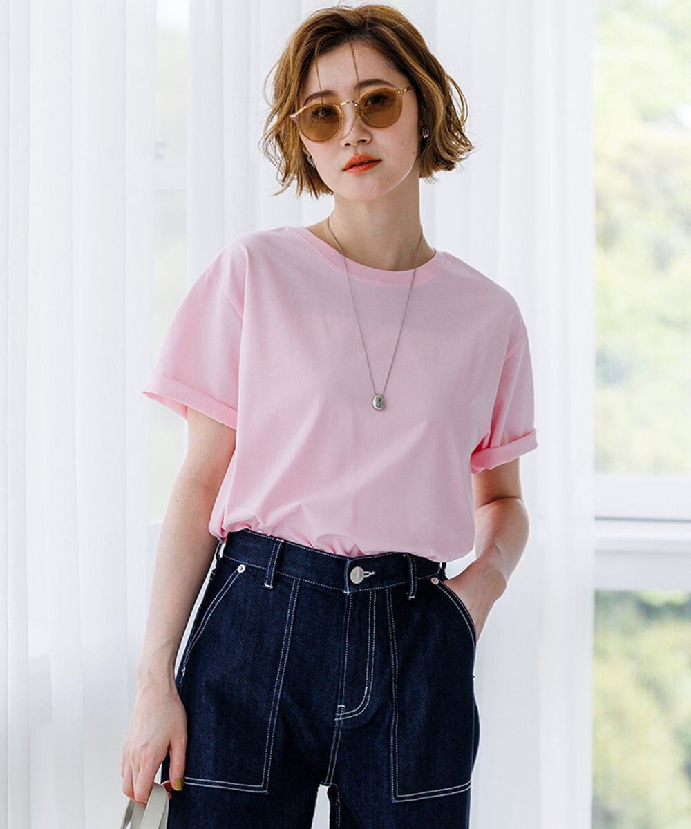 23区 シルキータッチ ベーシック Tシャツ 