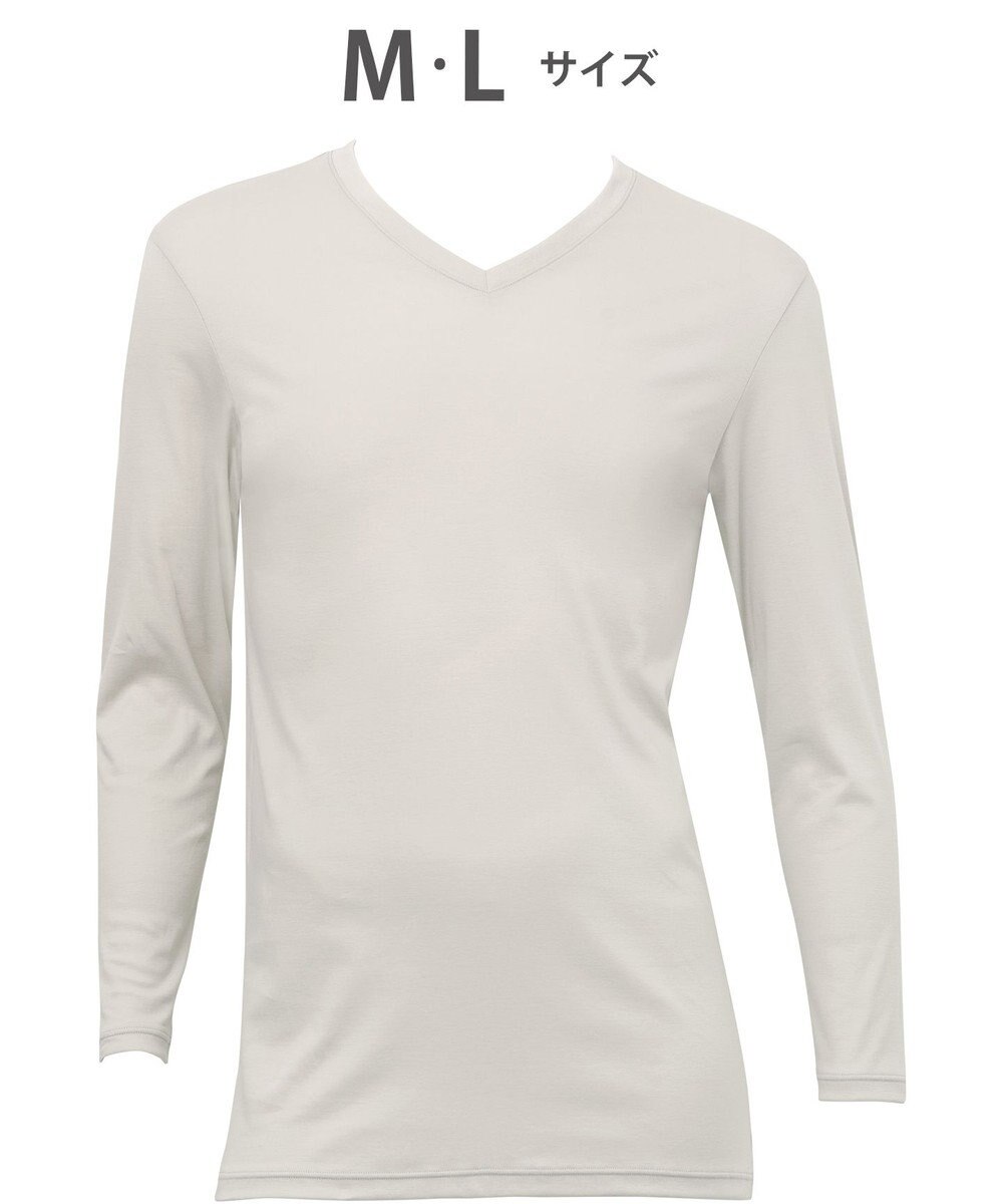 WACOAL MEN WACOAL MEN あったかインナー Vネック 8分袖 綿100％ 保温性 やわらかさが続く 静電気が起こりにくい 毛玉になりにくい 後裾長め設計 インナー WL6103 /ワコールメン 