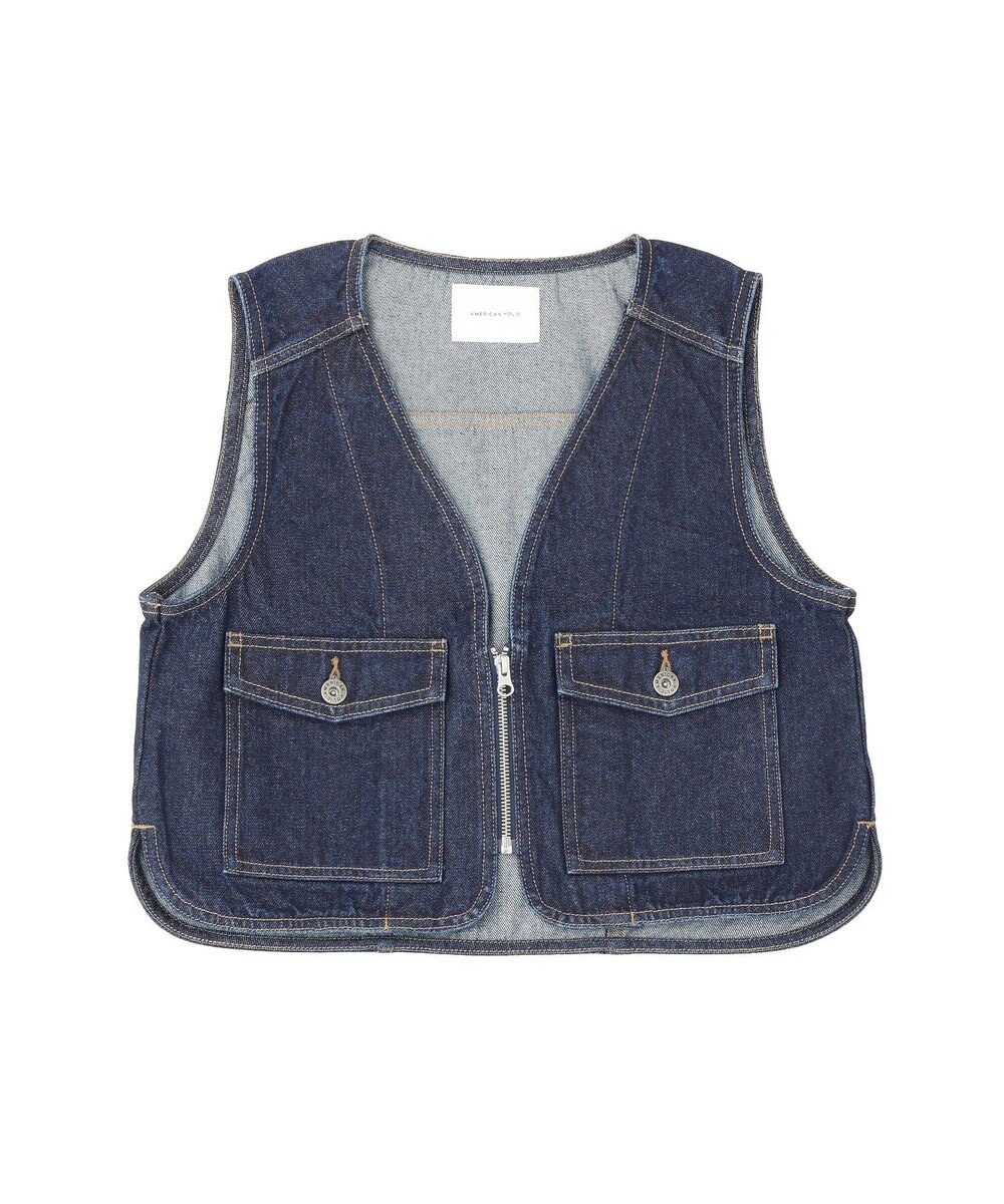 AMERICAN HOLIC ショート丈デニムベスト 