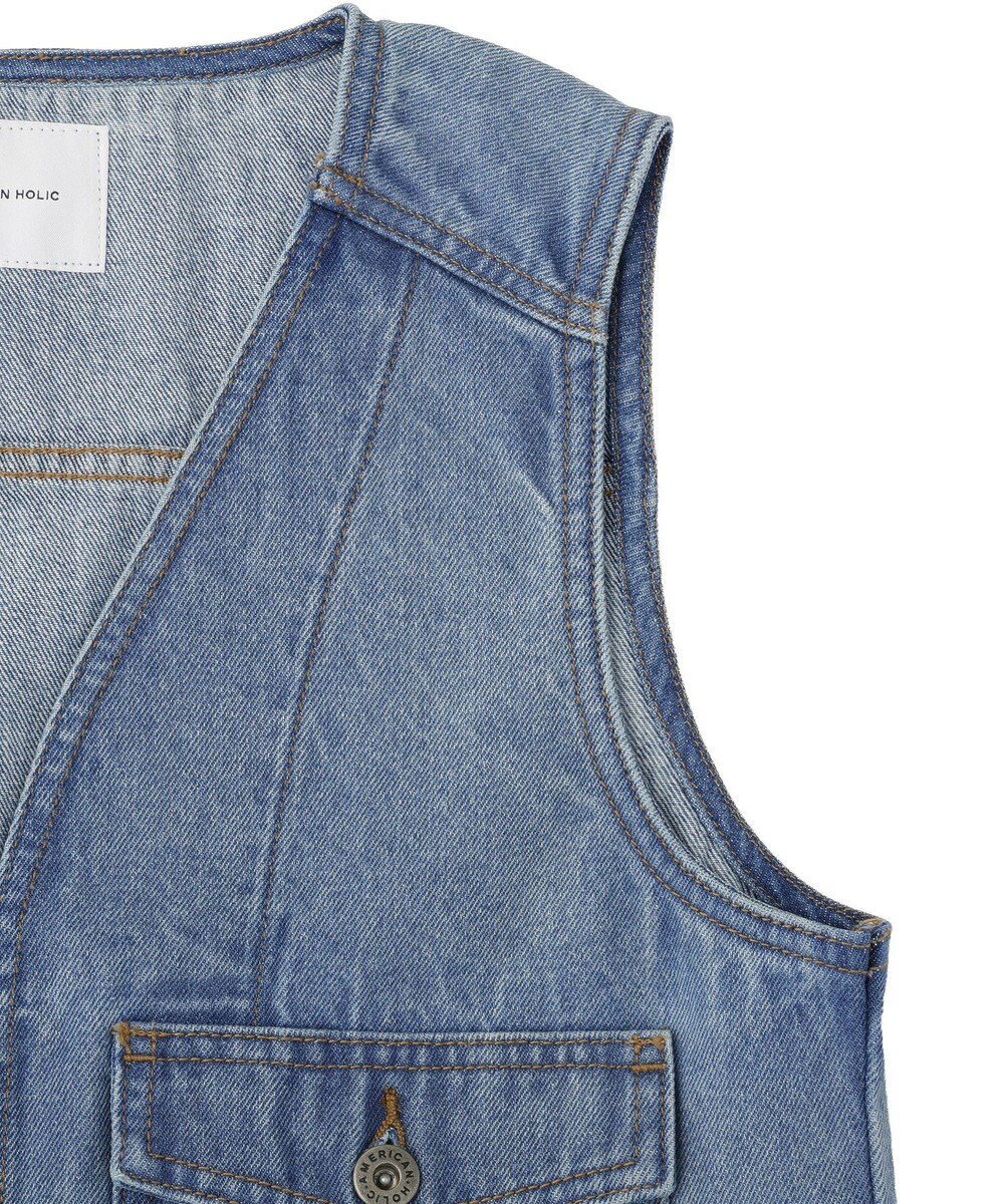 AMERICAN HOLIC ショート丈デニムベスト 