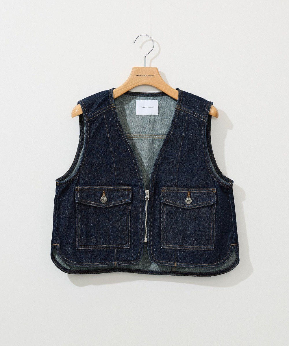 AMERICAN HOLIC ショート丈デニムベスト 