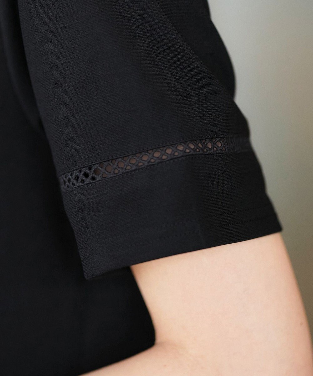 Tiaclasse L 【洗える・接触冷感・紫外線ケア・サラごこち】はしごレースチュニック 