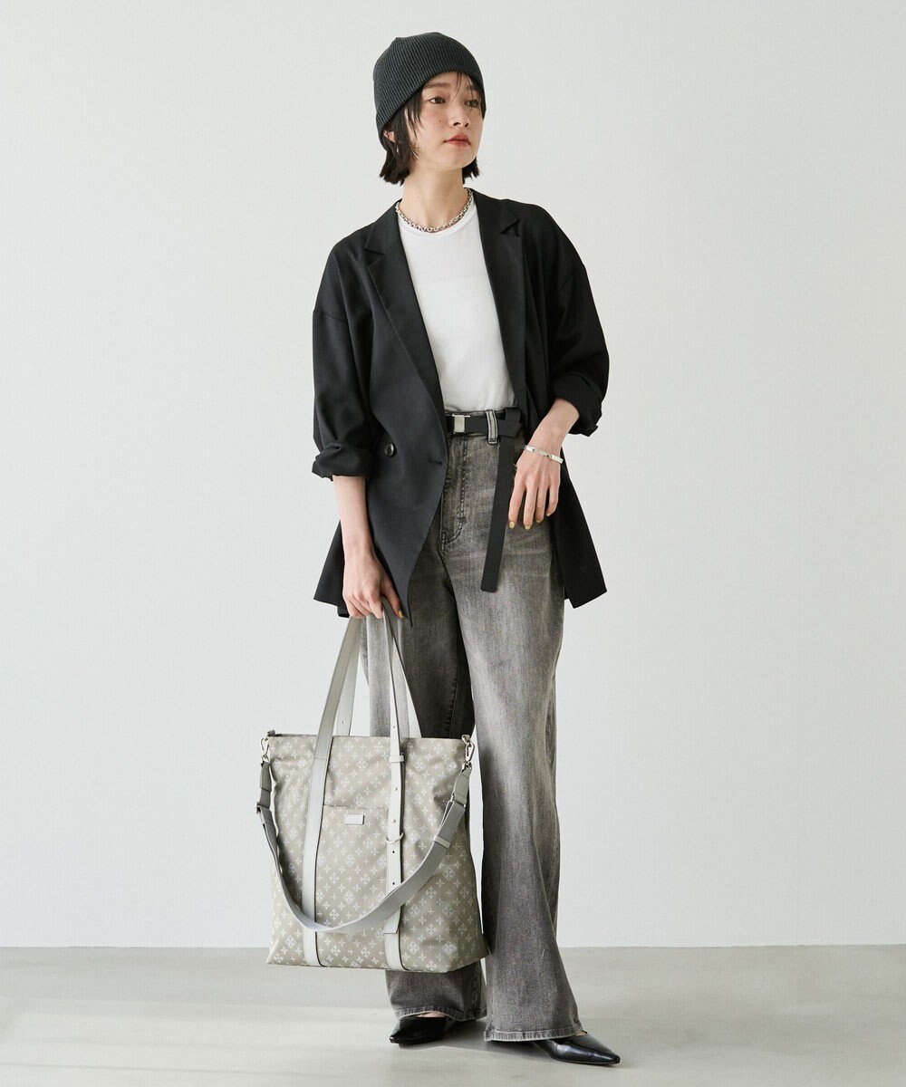 russet アシンメトリーハンドルトートバッグ(SF-237) 