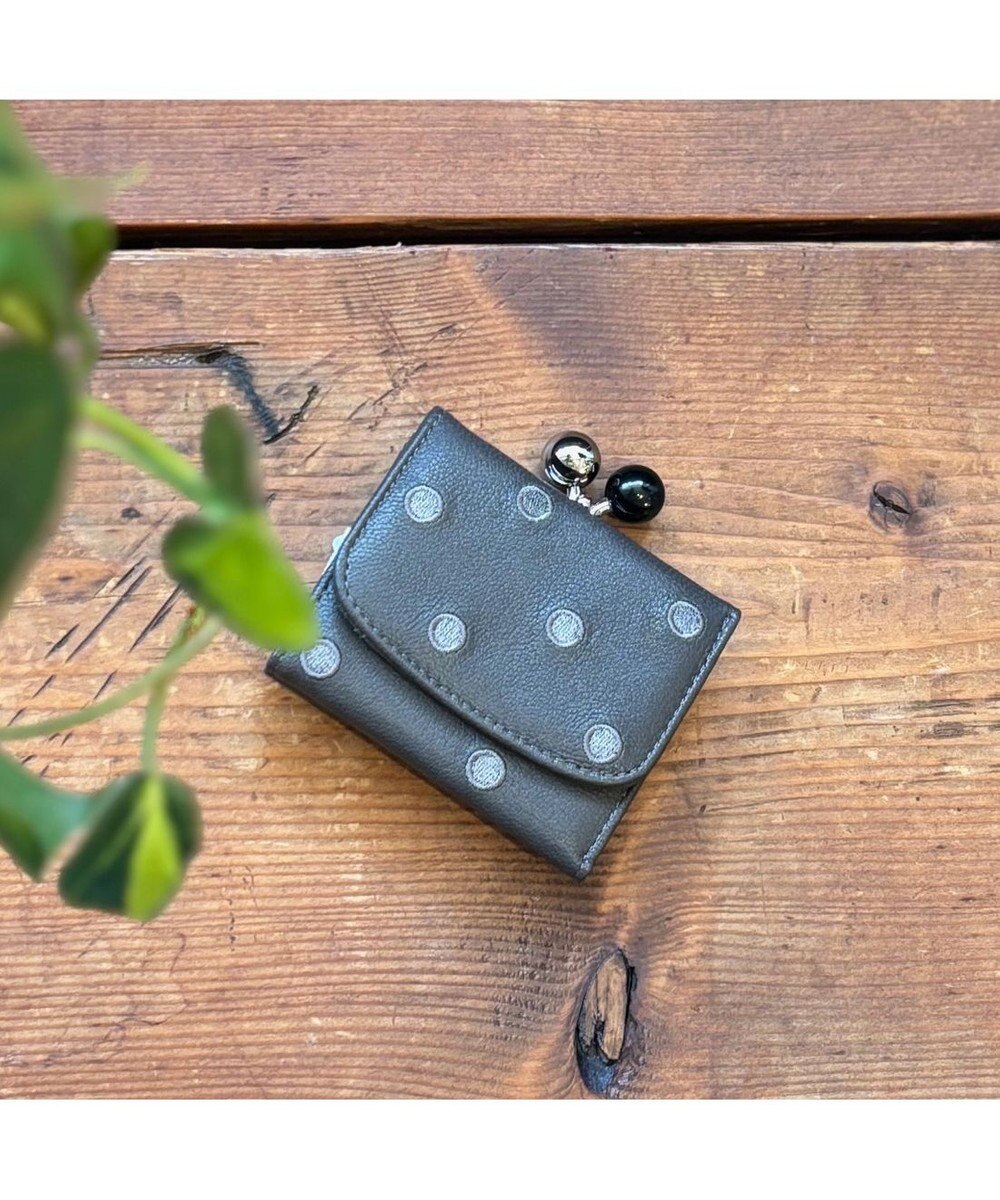 UNBILLION ペルケ perche / アクリル玉三つ折りミニサイフ 