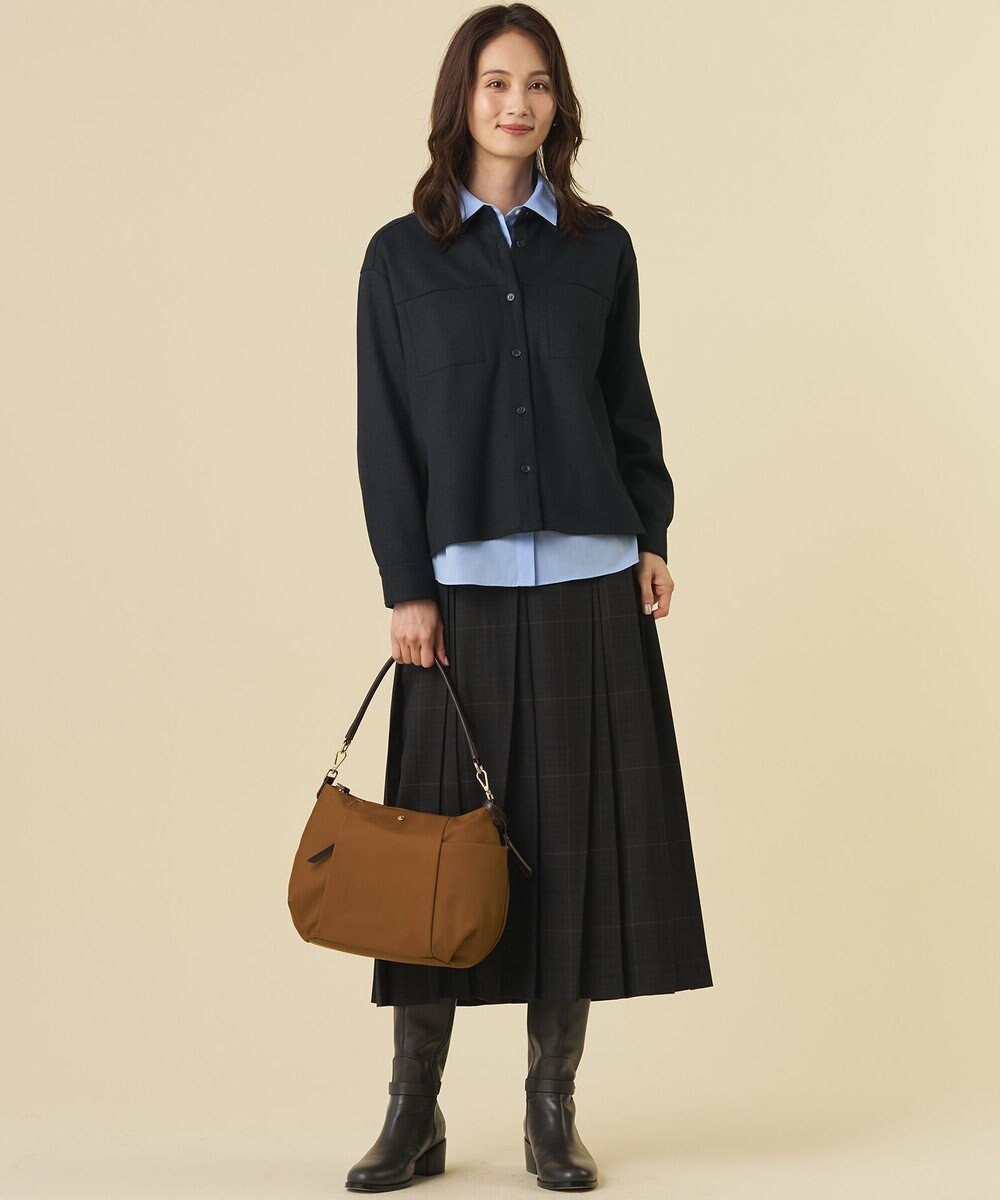 J.PRESS LADIES 【WEB限定カラーあり】T/W ミルドチェック＆千鳥 プリーツ スカート 