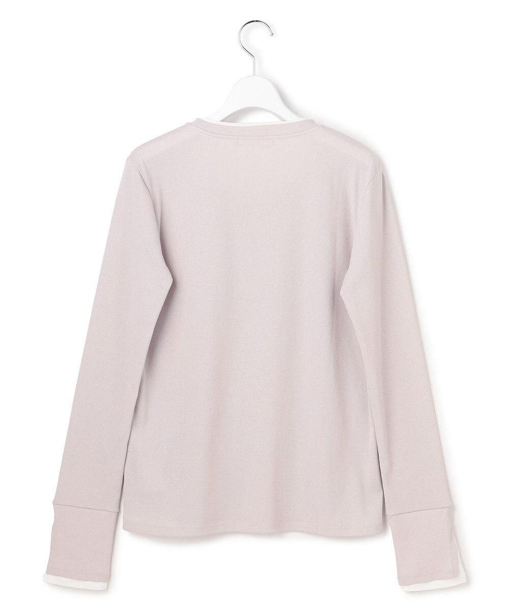 ICB L セミシアーテレコ レイヤード風カットソー 