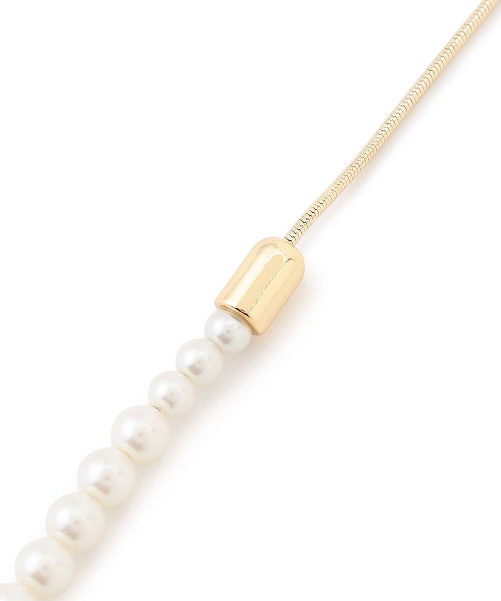 23区 パールコンビ スネークチェーン ネックレス 