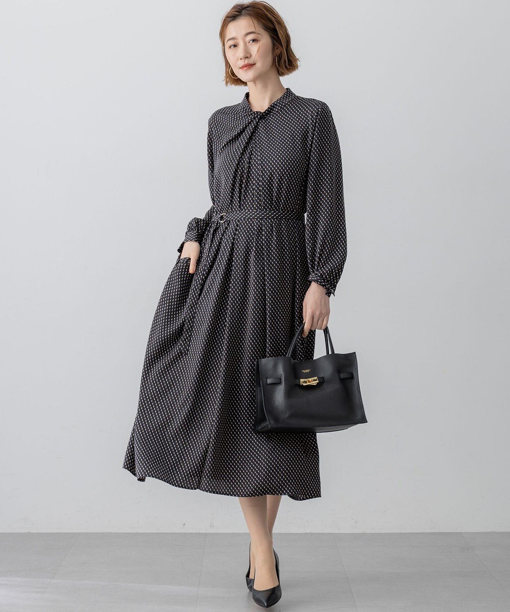 23区 S 【洗える】グラデーションドットプリント ワンピース 