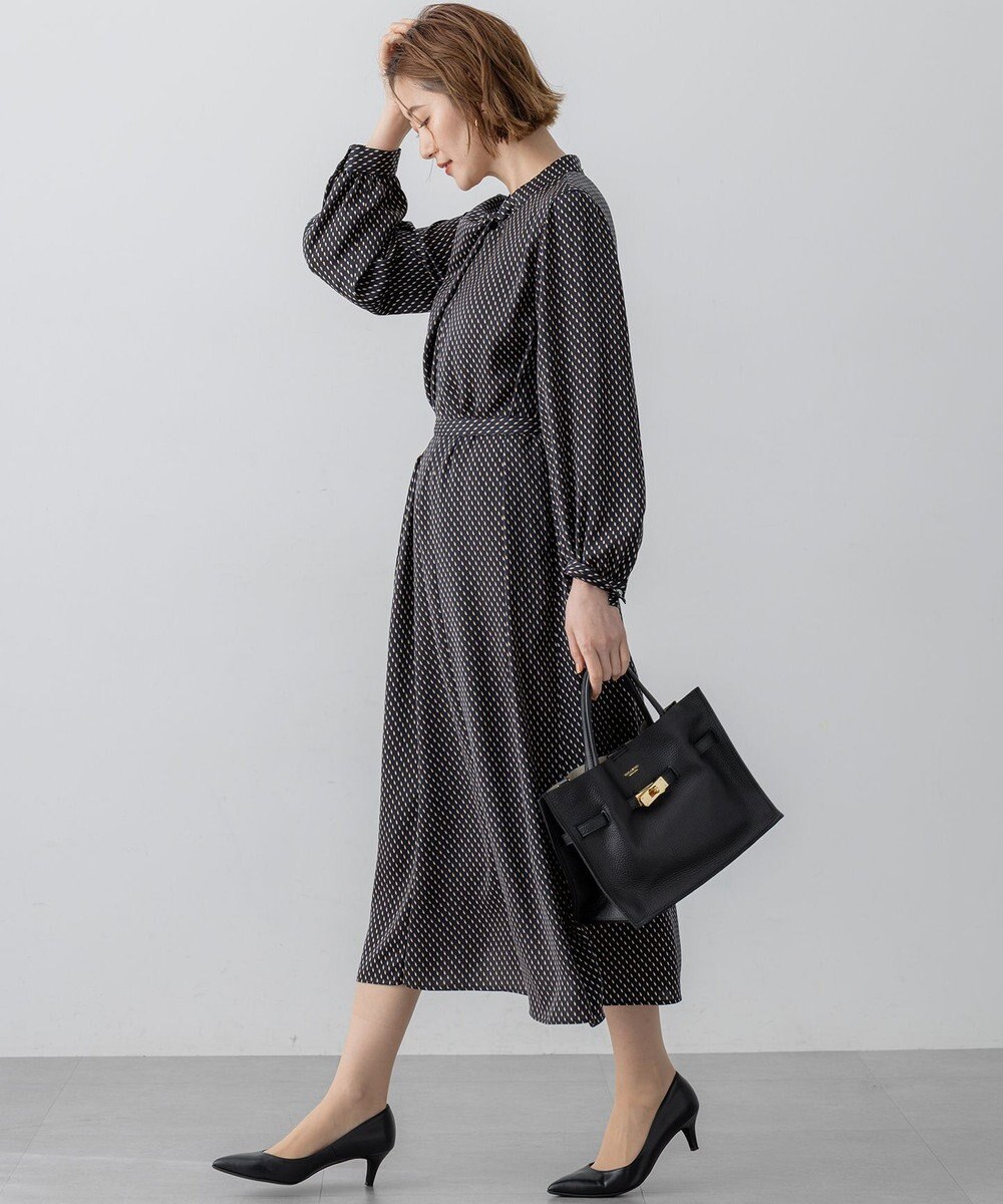 23区 S 【洗える】グラデーションドットプリント ワンピース 