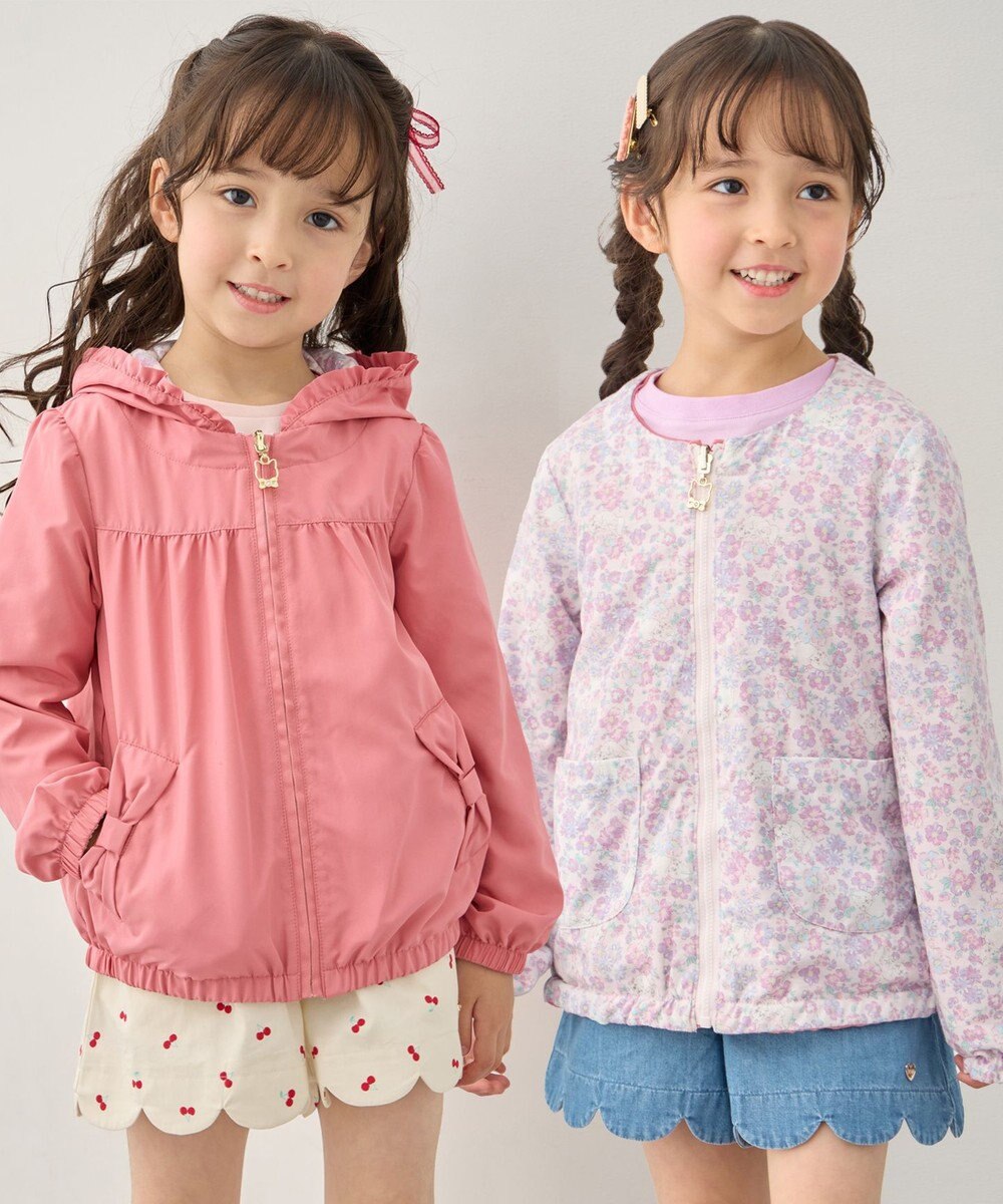 ANY KIDS 【フード取り外し/洗濯機可能】撥水加工リバーシブルゾン 