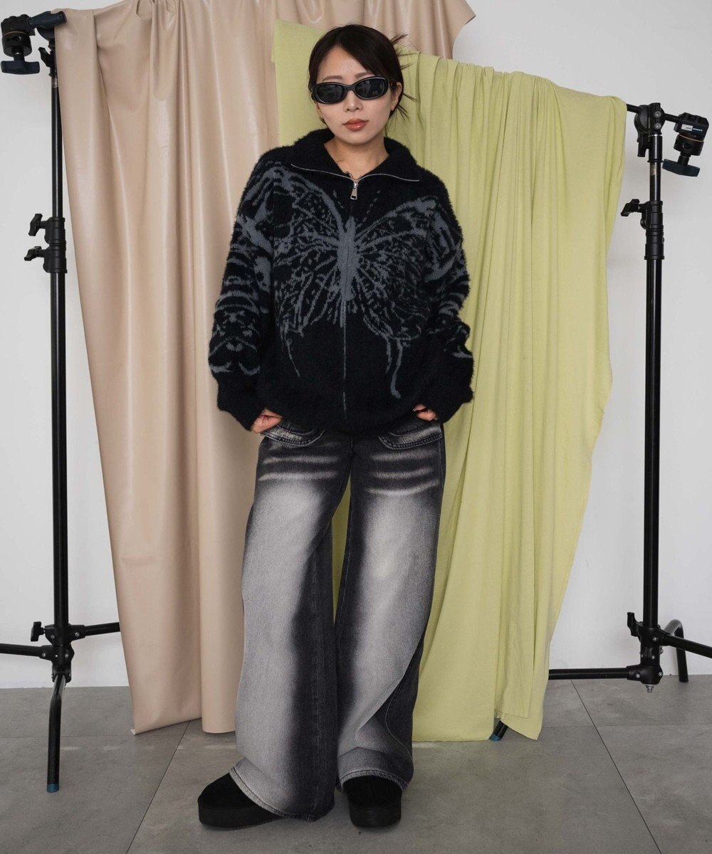 WEGO バタフライジップニット 