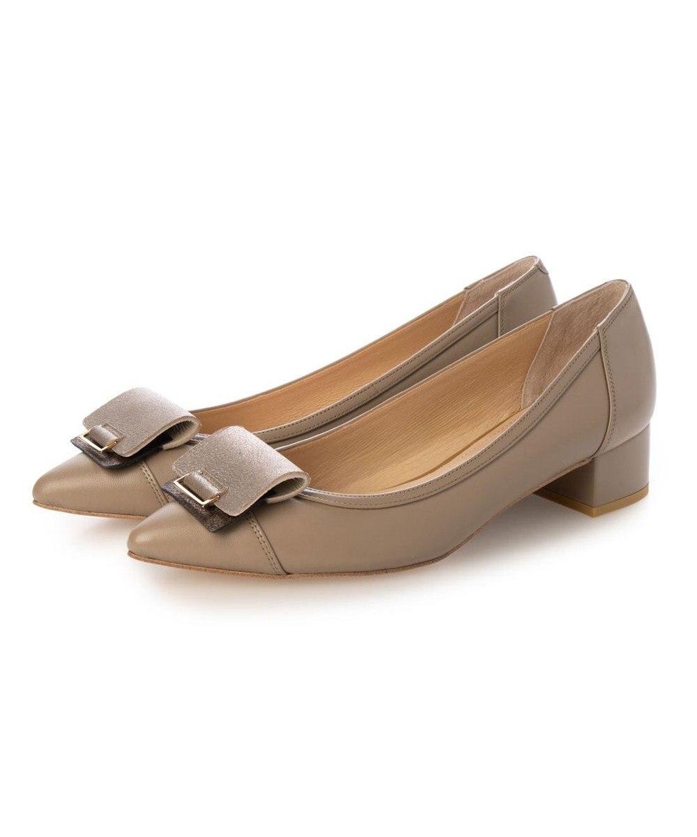 MODE ET JACOMO <MODE ET JACOMO>スクエアバックルポインテッドトゥパンプス 