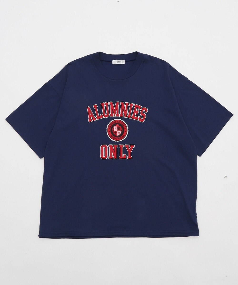 WEGO 【接触冷感/ユニセックス着用ITEM】カレッジロゴグラフィックT（SS） 