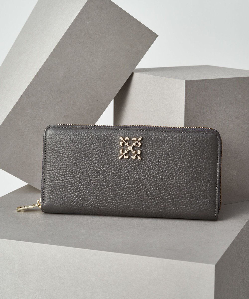 russet モノグラムプレートラウンドジップウォレット(SO-372) 