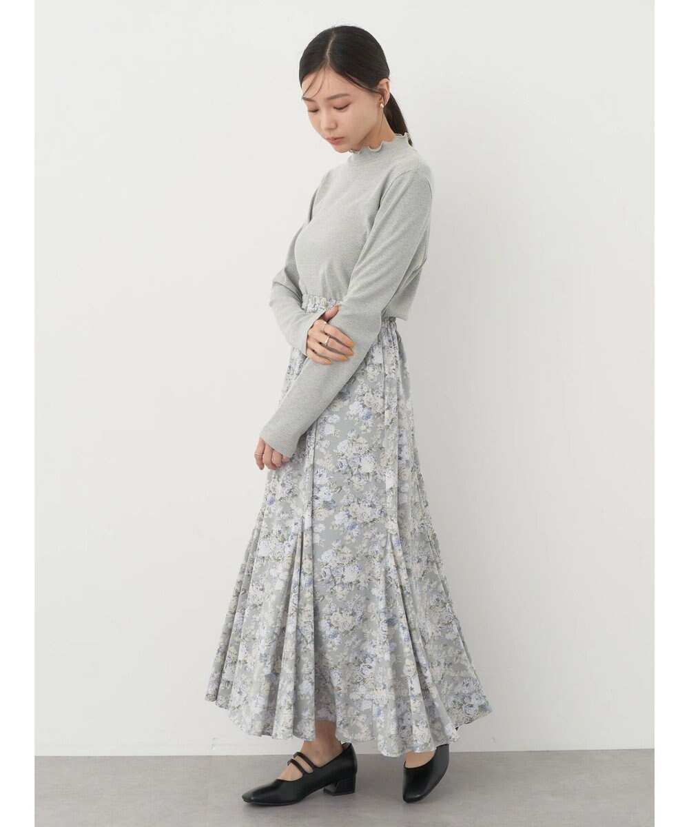 earth music&ecology ラメテレコハイネックプルオーバー 