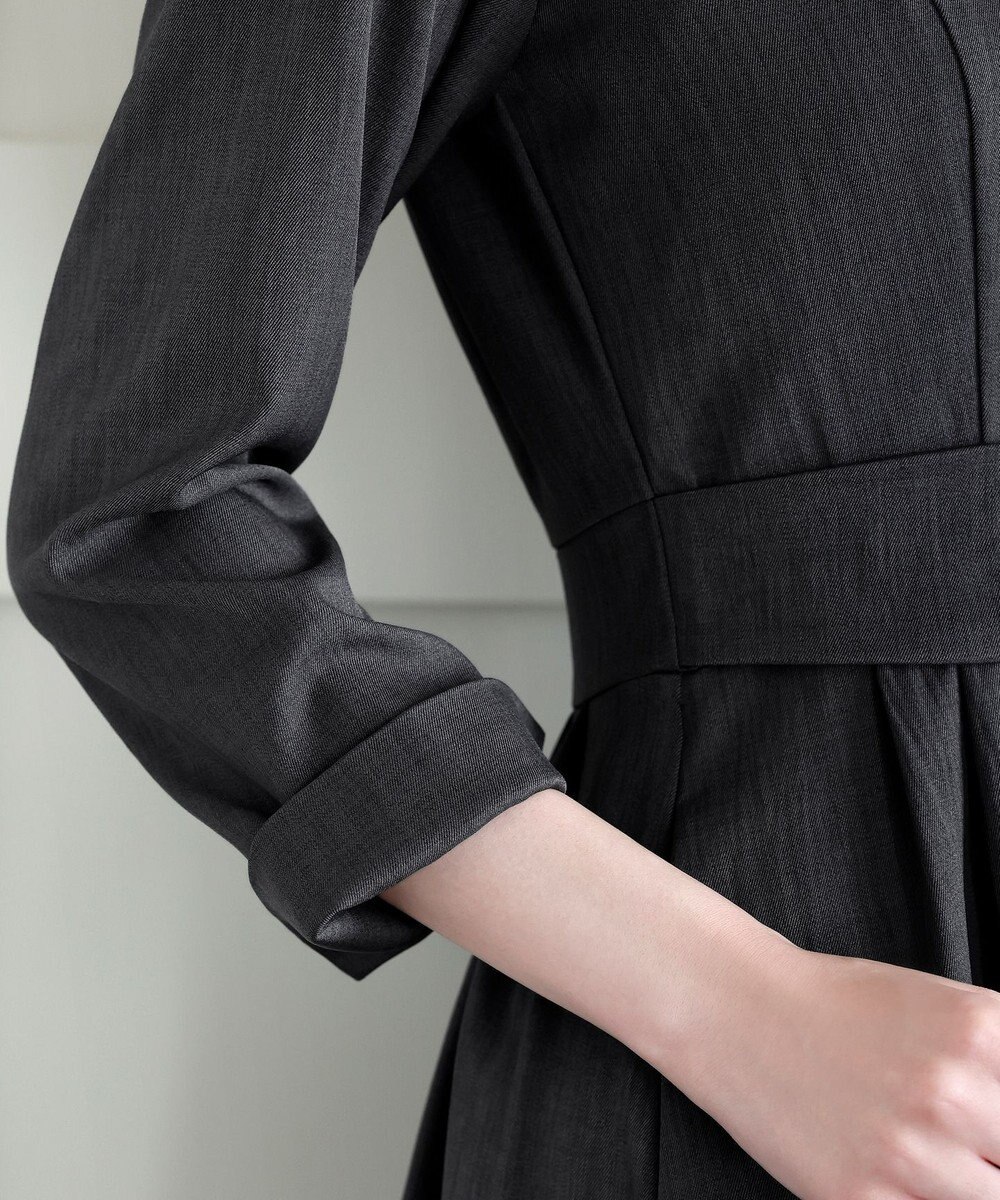 Tiaclasse L リボンウエスト切替ワンピース 