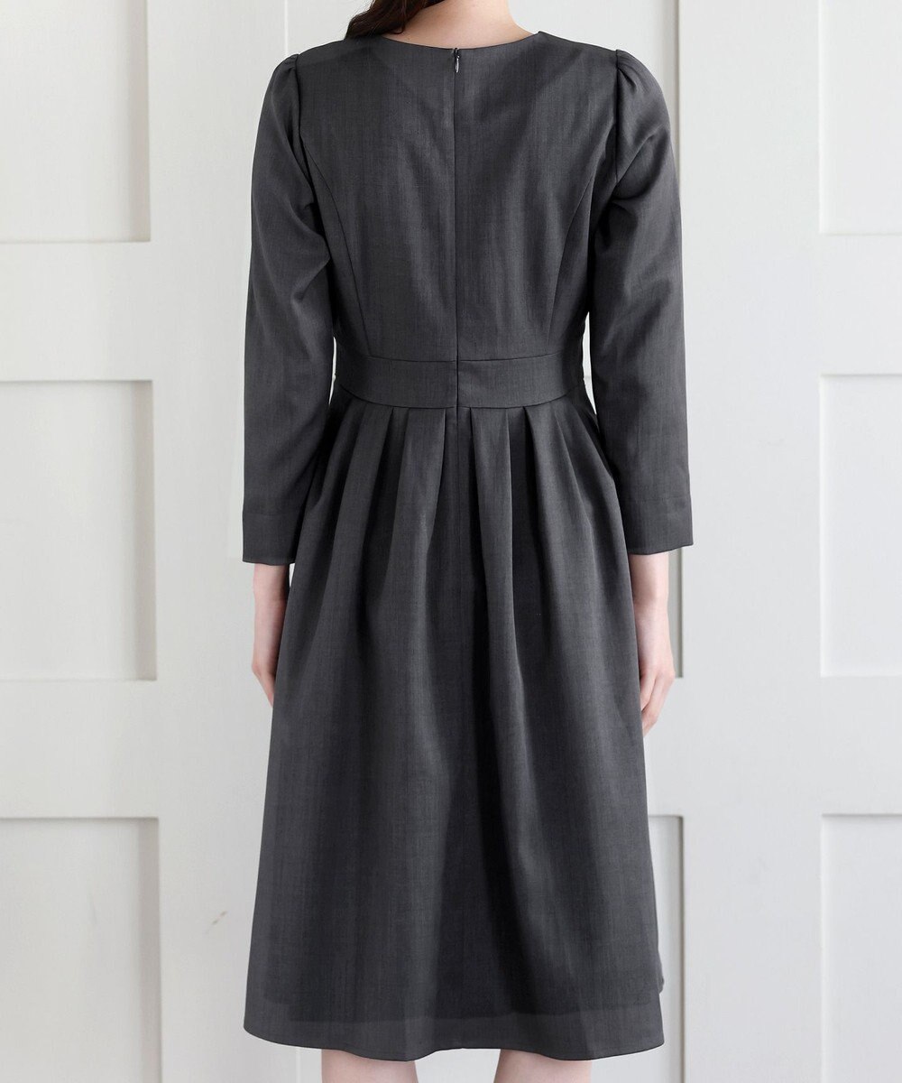 Tiaclasse L リボンウエスト切替ワンピース 