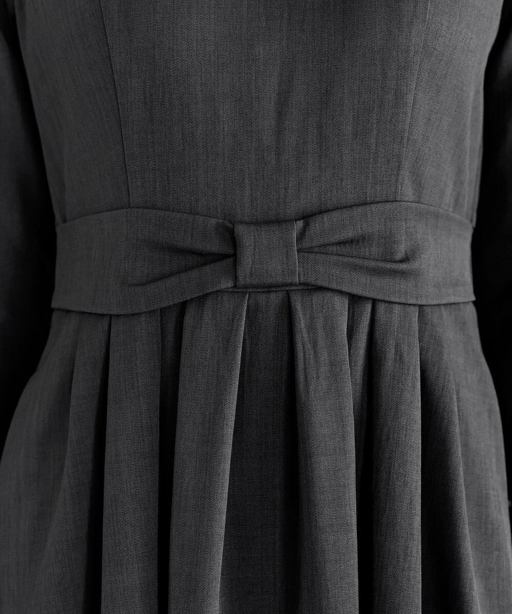 Tiaclasse L リボンウエスト切替ワンピース 