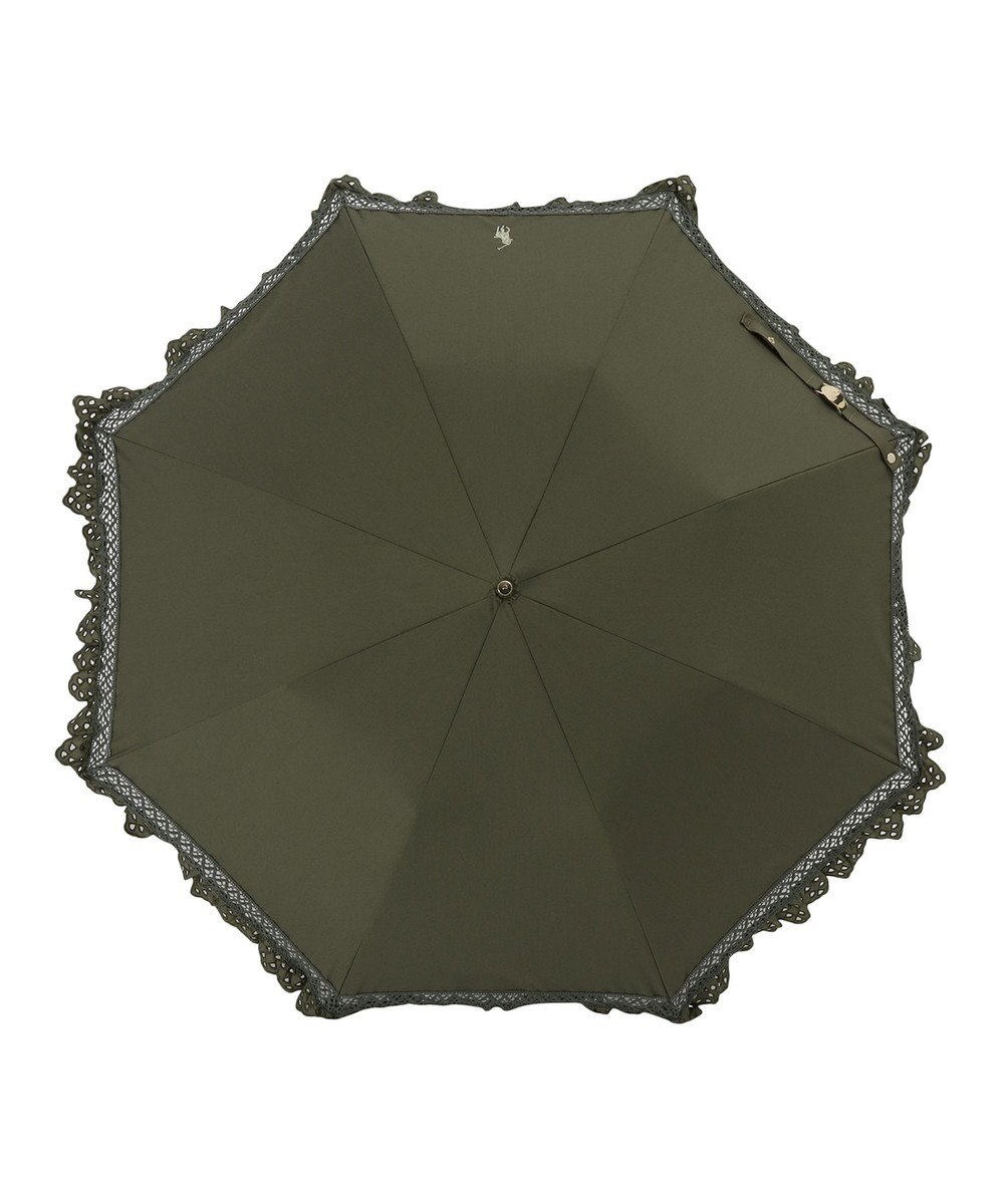 MOONBAT 【遮光/晴雨兼用日傘】POLO RALPH LAUREN（ポロラルフローレン） 折りたたみ日傘 エンブフリル 遮熱 UV 