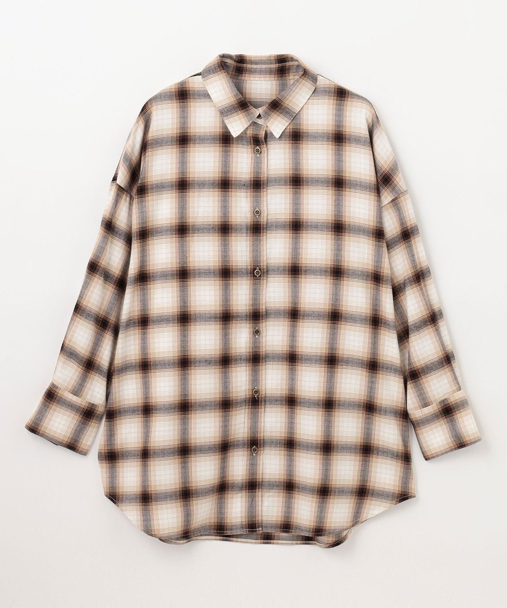 ANY オンブレーチェックシャツ 