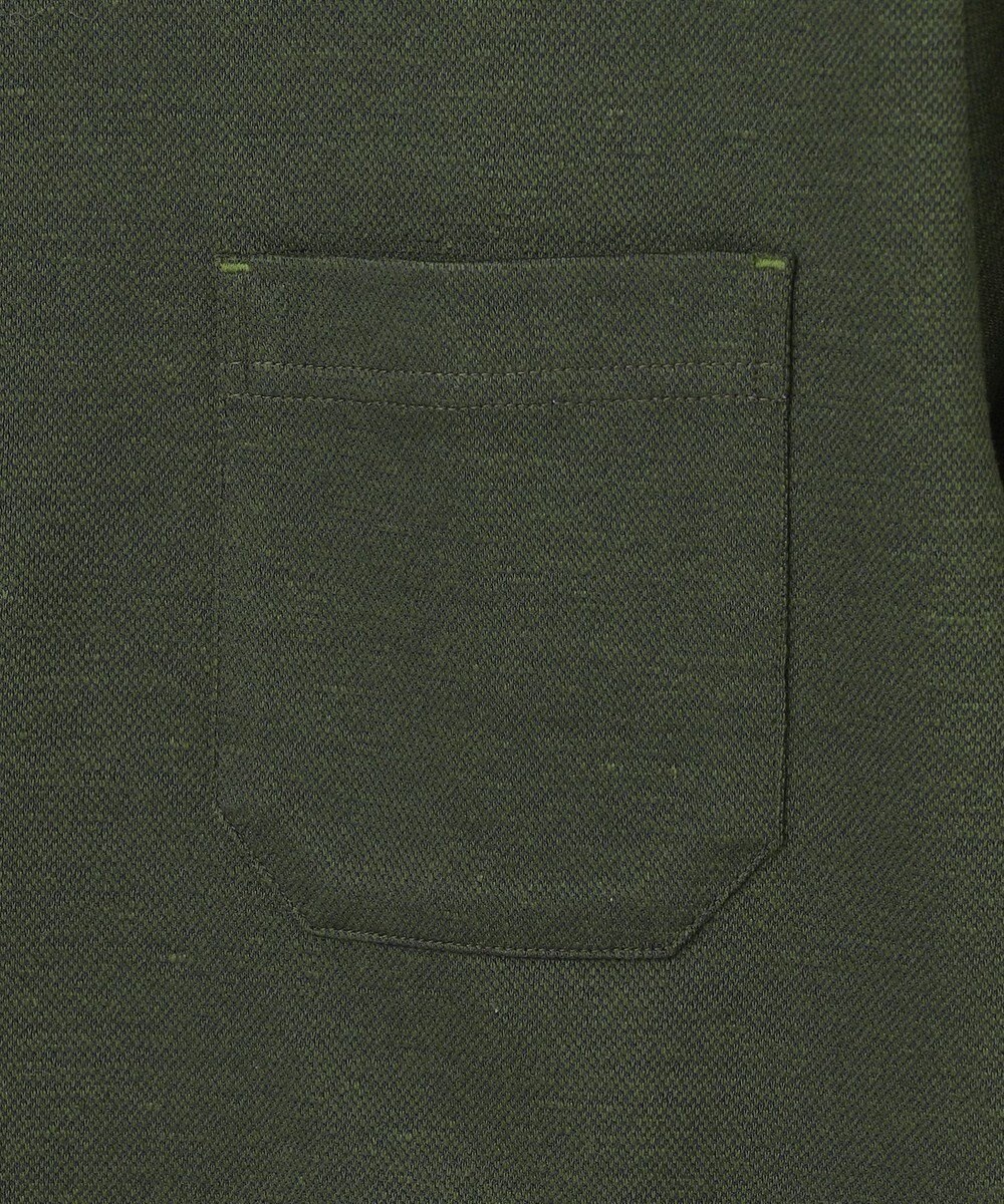 JOSEPH ABBOUD 【リネン素材/清涼感/吸水速乾】リネンハニカム 半袖 ポロシャツ 