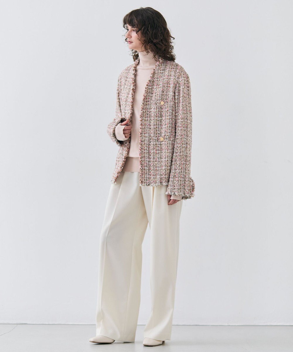 BEIGE， 【Oggi 4月号掲載】TEASEL / オーバーサイズツイードジャケット 