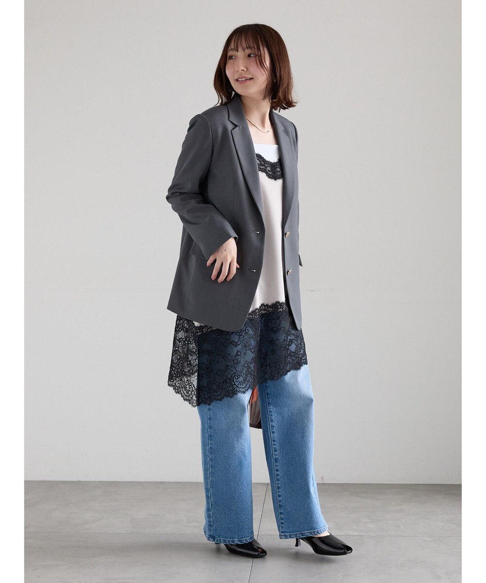 Te chichi 【雑誌掲載アイテム】イレギュラーヘムレイヤードレースキャミ 