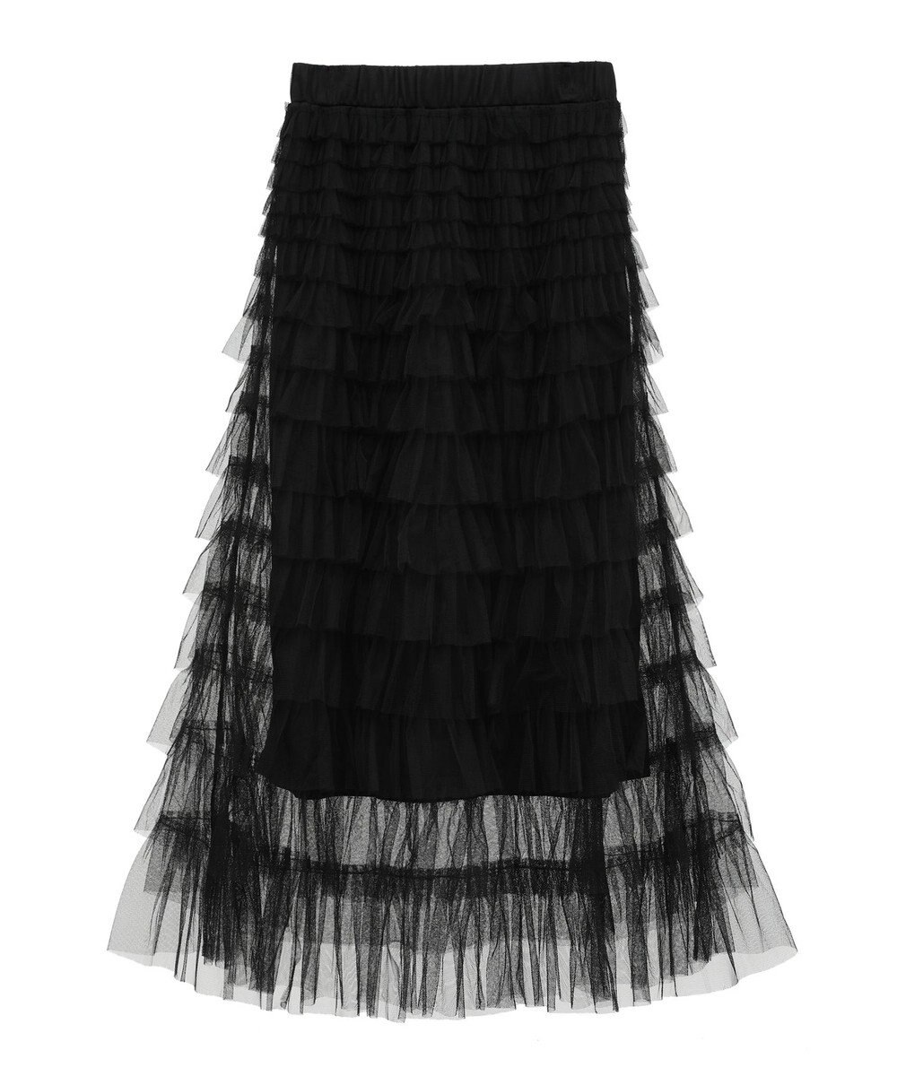 earth music&ecology ティアードフリルチュールスカート 