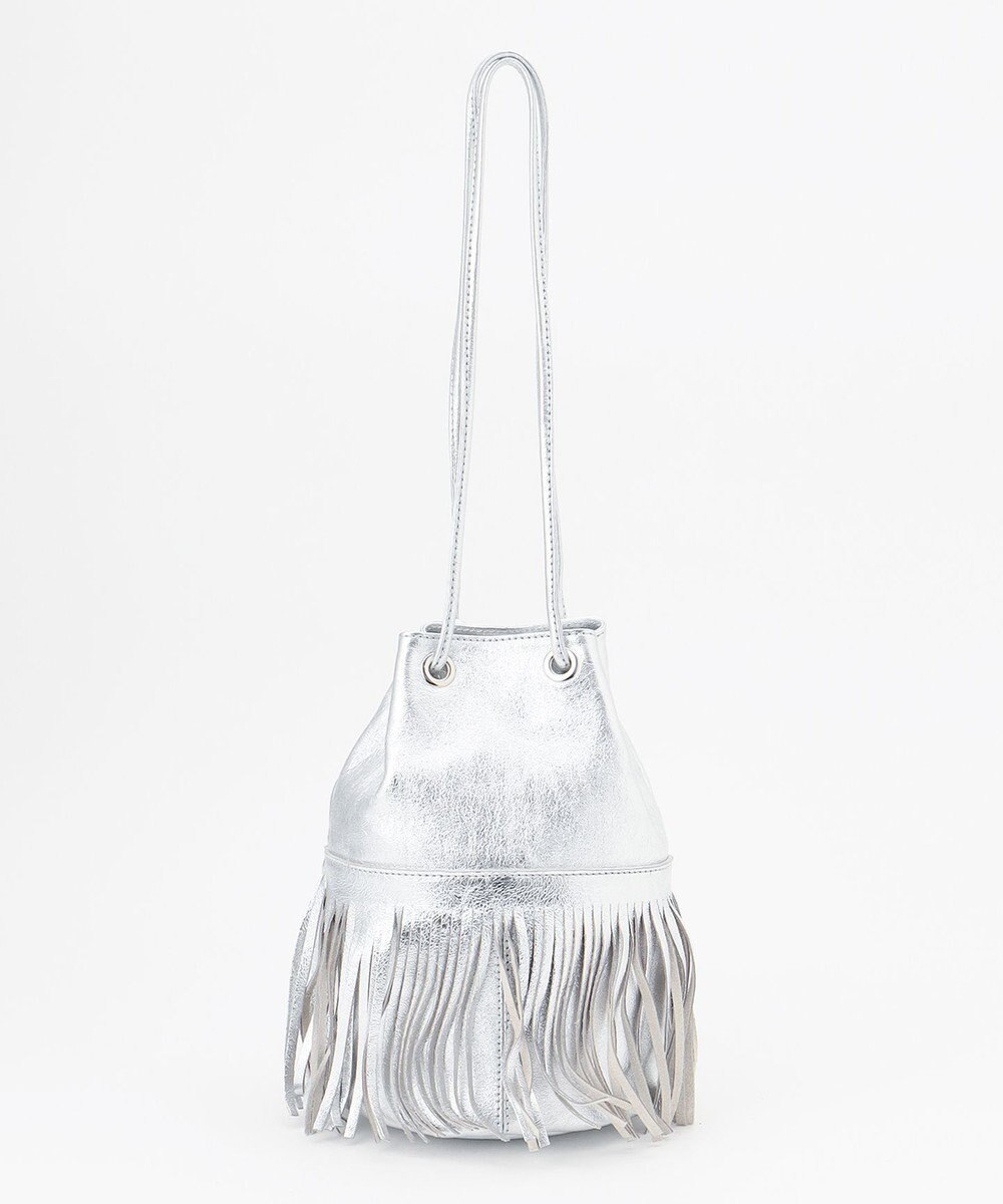 23区 MARCO MASI レザー フリンジ 巾着 バッグ 