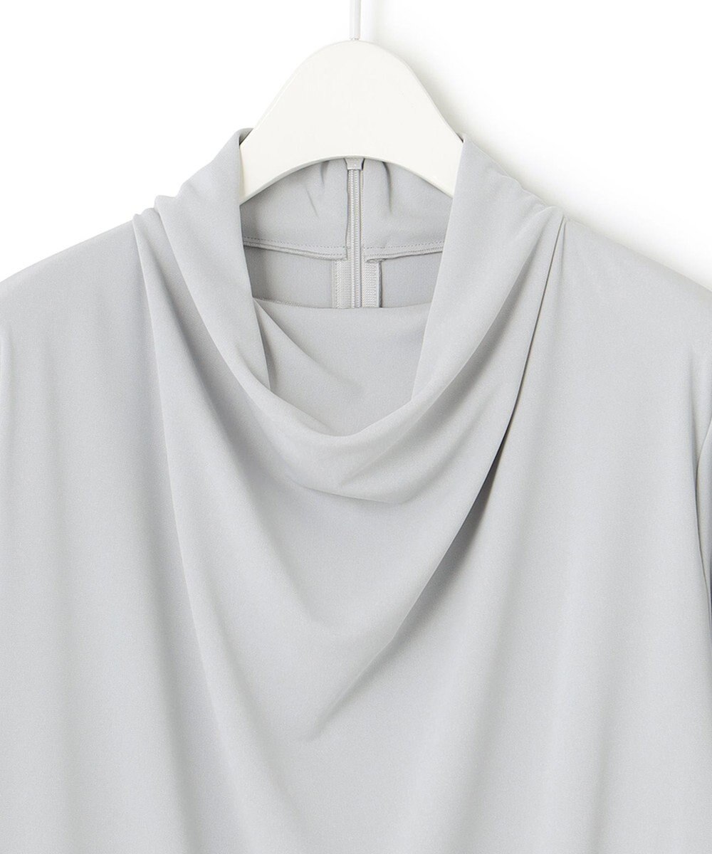 ICB 【洗える】 ジョーゼットスムース ドレープカットソー 