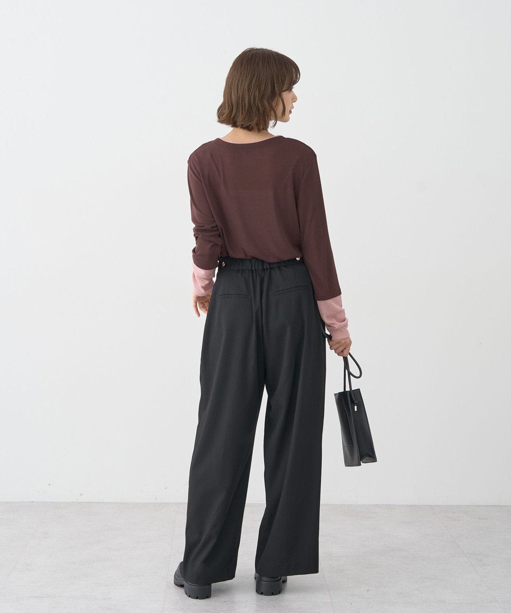 earth music&ecology レイヤードシアープルオーバー 