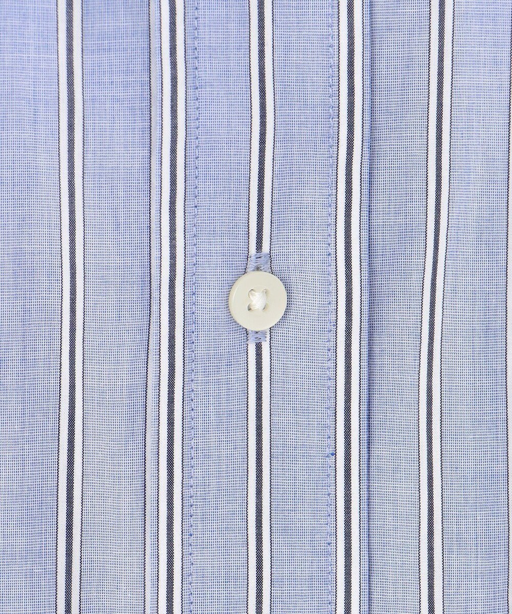 J.PRESS YORK STREET 【UNISEX】タイプライターストライプ バンドカラーシャツ 