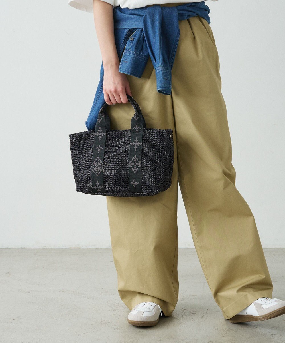 russet ナイロンラフィアデイリーミニトートバッグ(CE-1712) 