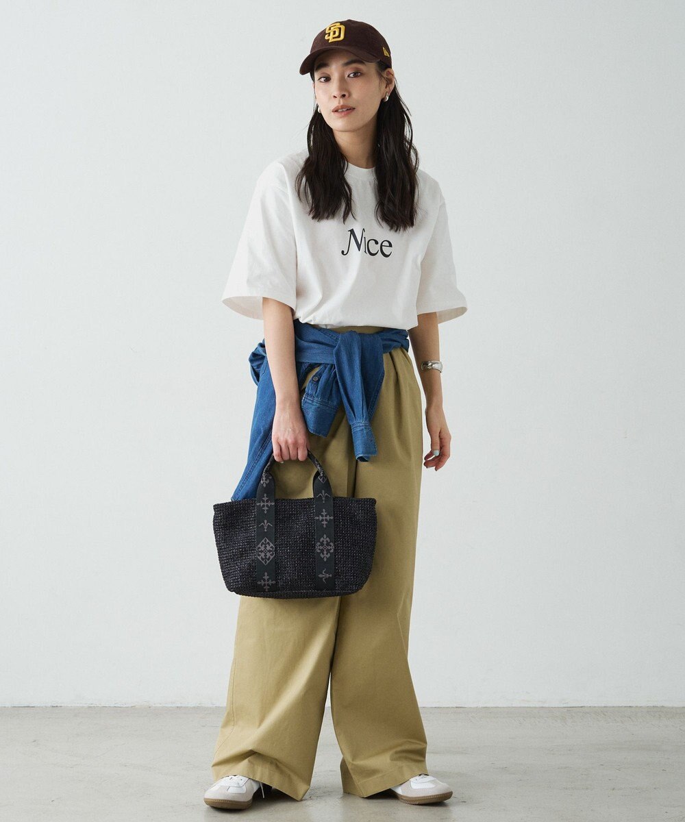 russet ナイロンラフィアデイリーミニトートバッグ(CE-1712) 