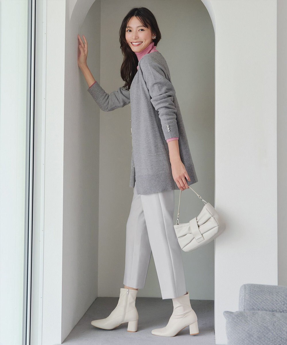 Tiaclasse 【洗える】きらボタンロングカーディガン 