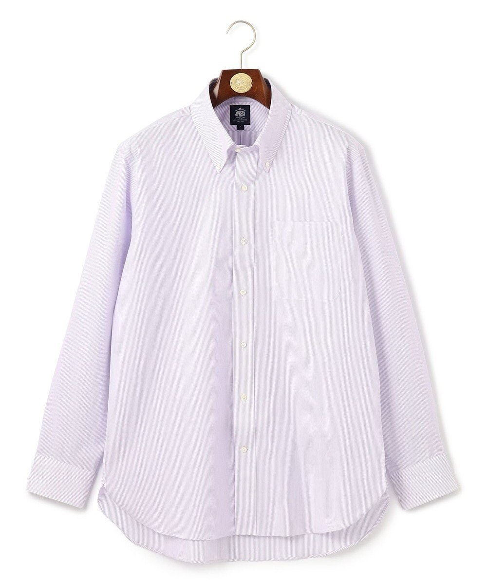 J.PRESS MEN 【KING SIZE】【PREMIUM PLEATS / 形態安定】マイクロストライプ ドレスシャツ / B.D. 