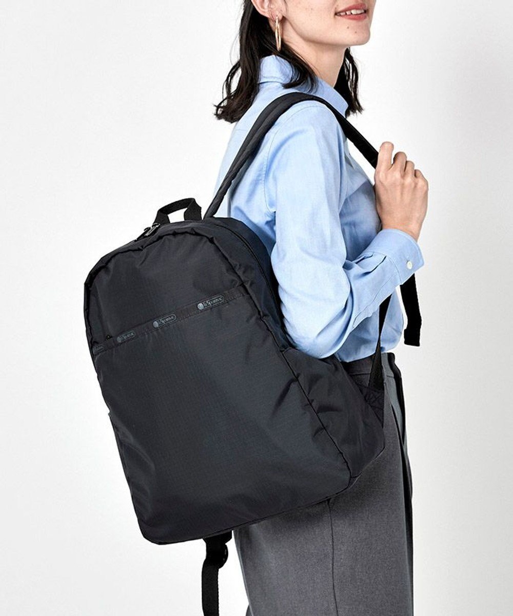 LeSportsac DAILY BACKPACK/リサイクルドブラックJP 