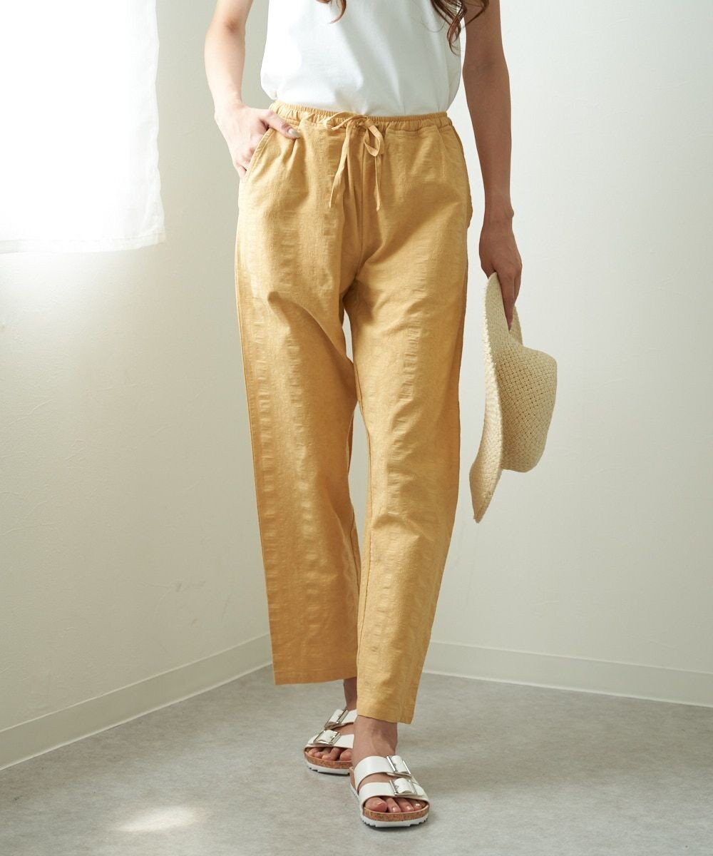 OP／FILA 【OP】ジャガード織ロングパンツ 