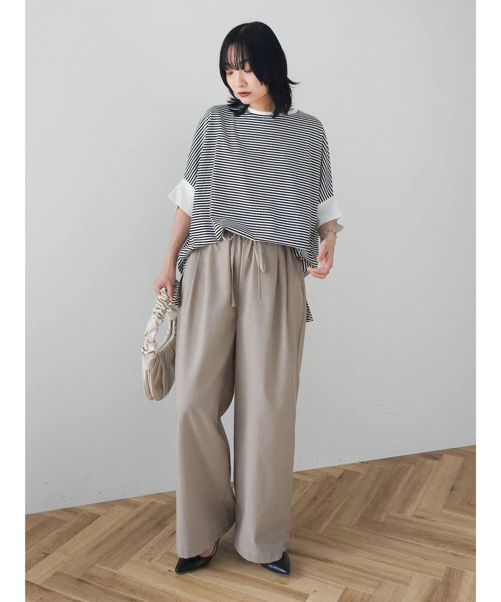 Green Parks 冷っとすずやか　ドルマンカット５分袖プルオーバー 